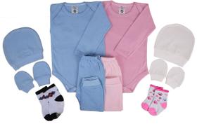 Kit 5 Peças Maternidade Roupa De Bebê Menina E Menino