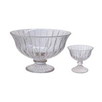 Kit 5 Peças Melina p/Sobremesa em Vidro c/Bowl 1,8L e 4 Taças 200ml