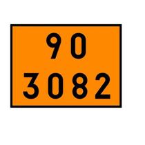 Kit 5 Peças Painel Segurança Codigo 903268 Placa Laranja