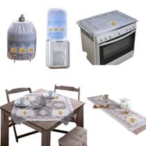 Kit 5 Peças para Decoração de Cozinha Rendada e Estampada