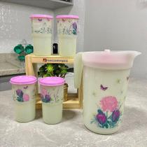 Kit 5 Peças para Servir Páscoa - Jarra e Copos Tupperware