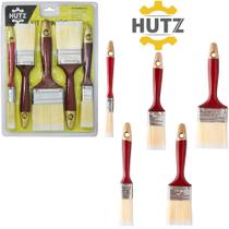 Kit 5 peças pincel profissional varios tamanhos resistente