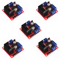 Kit 5 peças Ponte H Dupla L298n Driver Motor Esp8266 Arduino