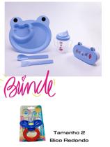 kit 5 peças Pratinho introdução alimentar para Refeição Infantil