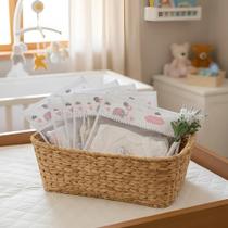 Kit 5 Peças Saquinho Organizador Maternidade De Bebe Menina
