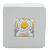 KIT 5 Peças Spot Led Sobrepor 5w Quadrado P/pergolado Sanca - OPUSLED