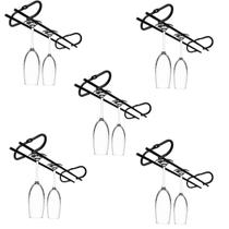 Kit 5 peças Suporte para Taças Suspenso Porta Taças de Teto 25cm Preto Fosco Kit 5 peças Suporte para Taças Suspenso Porta Taças de Teto 25cm Preto Fosco
