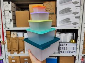 Kit 5 Peças Tupperware Basic Line Cores Kit 5 Peças Tupperware Basic Line Cores