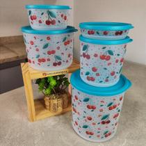 Kit 5 Peças Tupperware Refri Line Cereja - Armazenamento e Refrigeração Kit 5 Peças Tupperware Refri Line Cereja - Armazenamento e Refrigeração
