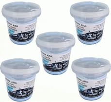 Kit 5 Pedra Azul Em Pasta P Polimento (500gr) Roda Tanq Crom Kit 5 Pedra Azul Em Pasta P Polimento (500gr) Roda Tanq Crom