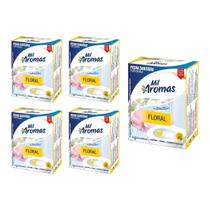 Kit 5 Pedra Sanitária Floral Mil Aromas 35g Perfumada