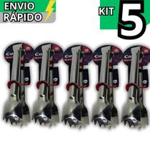 Kit 5 Pegador de Carne em Inox Pegador Gelo Frutas Sobremesas Salada Buffet Restaurante Churrascaria Kit 5 Pegador de Carne em Inox Pegador Gelo Frutas Sobremesas Salada Buffet Restaurante Churrascaria