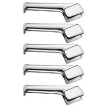 Kit 5 Pegadores 18cm para Servir Inox Multiuso Macarrão Massa Carne Salada Taumer