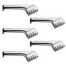 Kit 5 Pegadores Inox para Massa Carne Salada Servir Restaurante Buffet Taumer Kit 5 Pegadores Inox para Massa Carne Salada Servir Restaurante Buffet Taumer
