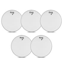 Kit 5 Peles Porosas para Bateria 10" Branca New York Kit 5 Peles Porosas para Bateria 10" Branca New York