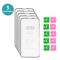 KIt 5 Película 3d vidro atacado para IPhone 12 Mini