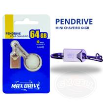 Kit 5 Pen drive 64GB mini com chaveiro Masterdrive Kit 5 Pen drive 64GB mini com chaveiro Masterdrive