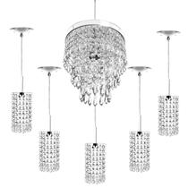 Kit 5 Pendentes Clearcrillic + Pendente Manucrillic