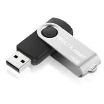 Kit 5 Pendrive Multilaser Twist 16Gb Preto Original - Pd588