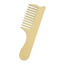 Kit 5 Pente Para Cabelo Modelo Tradicional 20x6 Mdf Madeira