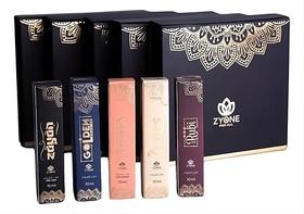 Kit 5 Perfumes Árabe Zyone Masculino e Feminino 10ml Parfum Fragrância Importada com Caixa Presente