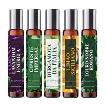 Kit 5 Perfumes Masculinos Mediterrâneos 10ml Spray Botânica Kit 5 Perfumes Masculinos Mediterrâneos 10ml Spray Botânica