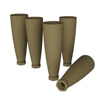 Kit 5 Pés Cônicos para Cozinha Americana Bronze - Móveis Henn Kit 5 Pés Cônicos para Cozinha Americana Bronze - Móveis Henn