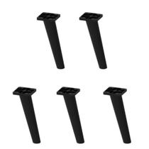 Kit 5 Pés Palito Retrô Para Balcão 120cm-balcão 105cm Veneza Multimóveis Mp3078 Preto