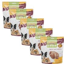 Kit 5 Petisco Cachorro Orelha Suina Snacks Puresnacks