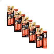 Kit 5 Petisco Sheba 24g Cremoso Sabor Atum Gatos com 2 sachê 12g Peso:24g