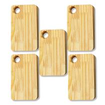 Kit 5 Petisqueiras Em Madeira Pinus 23x12 Para Servir Queijos E Frios