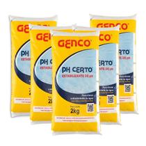 Kit 5 PH Certo Genco Elevador Alcalinidade Estabilizador 2Kg Kit 5 PH Certo Genco Elevador Alcalinidade Estabilizador 2Kg