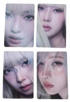 Kit 5 Photocards Aespa Idol Kpop Colecionáveis Dupla Face (8x5cm)