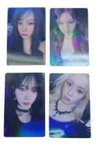 Kit 5 Photocards Aespa Idol Kpop Colecionáveis Dupla Face (8x5cm)