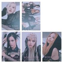 Kit 5 Photocards Blackpink Pink Venom Kpop Idol Lomo (8x3cm)