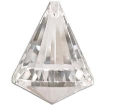 Kit 5 Pião Diamante Cristal 3,0 cm Natal sala quarto jardim
