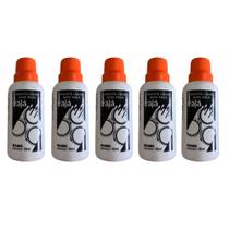 Kit 5 Pigmento Corante Líquido Bisnaga Tinta 50ml Laranja