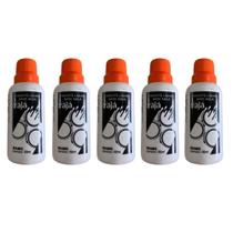 Kit 5 Pigmento Corante Líquido Bisnaga Tinta 50Ml Laranja