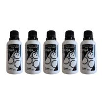 Kit 5 Pigmento Corante Líquido Bisnaga Tinta 50ml Preto