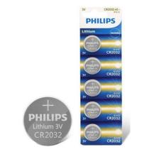 Kit 5 Pilhas Bateria Botão Moeda Placa Mãe Cr2032 3V Philips