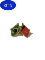 Kit 5 Pin Da Bandeira Do Brasil X Paraíba