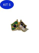 Kit 5 Pin Da Bandeira Do Brasil X Pernambuco