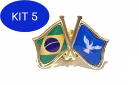 Kit 5 Pin Da Bandeira Do Brasil X Salvador