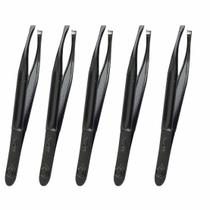 Kit 5 Pinças De Sobrancelha Nzx Preta Profissional Kit 5 Pinças De Sobrancelha Nzx Preta Profissional
