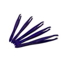 Kit 5 Pinças Nzx Roxas Aço Inox Alta Precisão Profissional