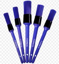 Kit 5 pinceis de detalhamento automotivo externo Vonixx Kit 5 pinceis de detalhamento automotivo externo Vonixx