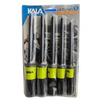 Kit 5 Pincéis Detalhamento Automotivo Limpeza Interna E Externa - Kala