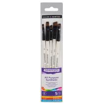 Kit 5 Pincéis Graduate Daler Rowney Chatos Sintéticos 212550008 Kit 5 Pincéis Graduate Daler Rowney Chatos Sintéticos 212550008