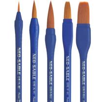 Kit 5 Pinceis Neo Sable P/ Aquarela Acrilica Guache Pentel