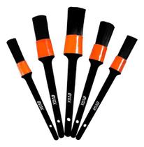 Kit 5 Pincéis Para Detalhamento Automotivo Externo Evox